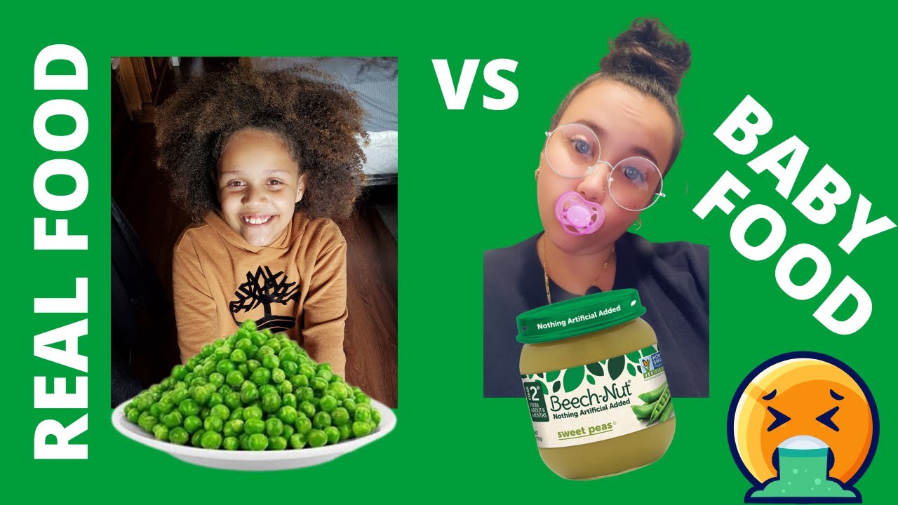 Baby food VS Real food Challenge YouTube