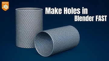 How to Cut Holes in Blender Models | WireFrame Modifier Tutorial For Beginners