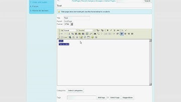 Twinspace: Adding a page to the wiki