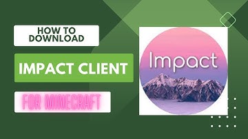 Minecraft HOW TO - How to download IMPACT CLIENT! HACKS!