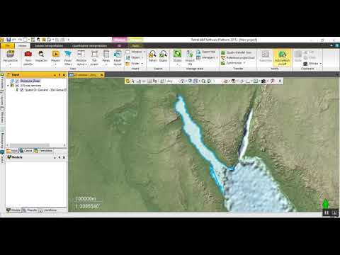 How to show surface elevation imagery map in Petrel. Tutorial-5