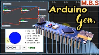 картинка: Точный ГЕНЕРАТОР на ARDUINO 1Гц - 8 MHz. DIY генератор с управлением от компьютера на Arduino NANO