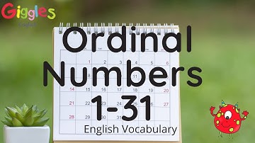 Ordinal Numbers in English 1-31