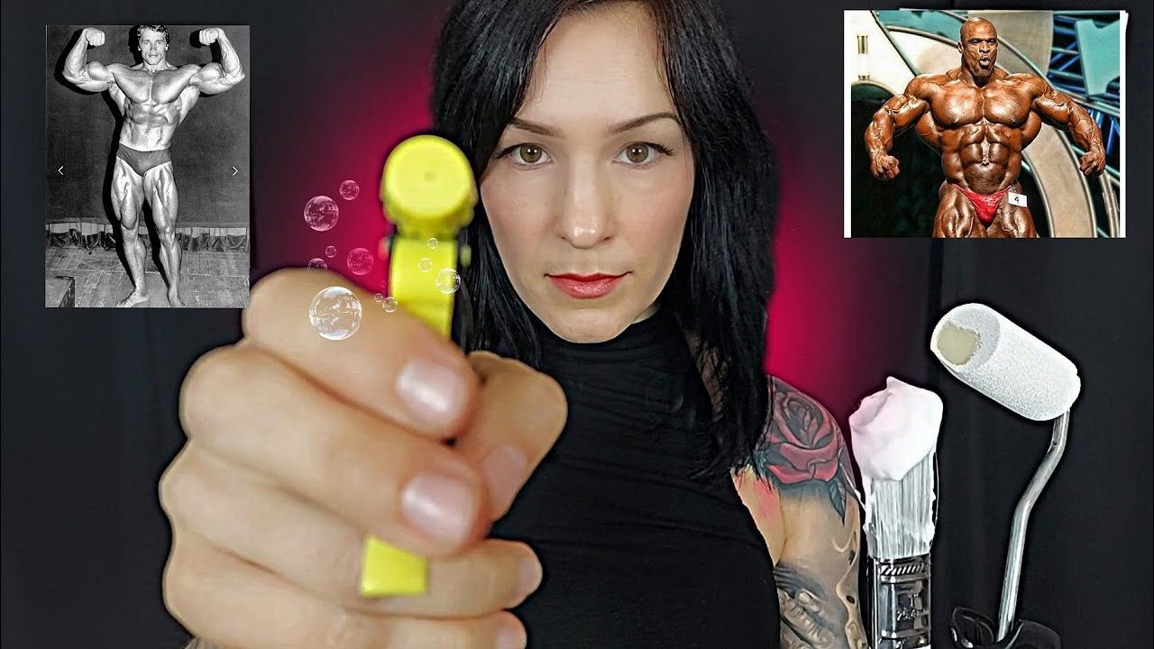 ASMR * Shave,Touch,Clean,Tan your BODY * Prepare you for Bodybuilding Competition *