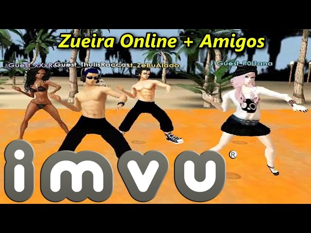 Jogando IMVU Online (PC) - Zueira + Curtição com os amigos 