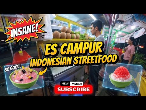 The Legendary Indonesian Street Food: Es Campur Sinar Garut | 4K ASMR No Talk
