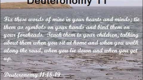 Deuteronomy 11 (with text - press on more info. of video on the side)