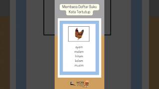 Membaca Daftar Suku Kata Tertutup Membaca Daftar Suku Kata Tertutup