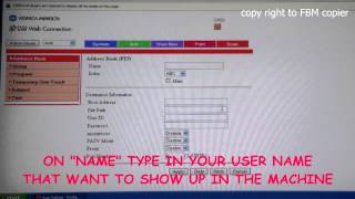 How to Setup FTP Scan on Konica Minolta C350 - 450 Using UI from Computer