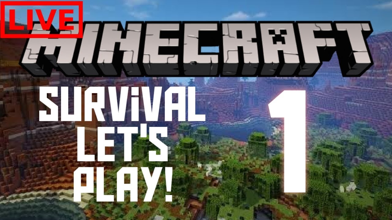 Getting Started | Minecraft Survival Let's Play Live | #1 - YouTube