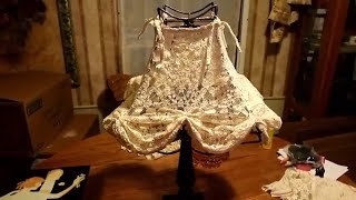 Skeleton Lampshade All Fancied Up Shabby Chic Farmhouse French Country Style