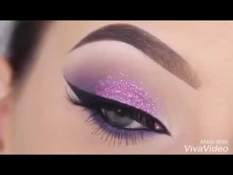 أحسن طريقة لوضع أجمل مكياج عيون باللون البنفسجي 