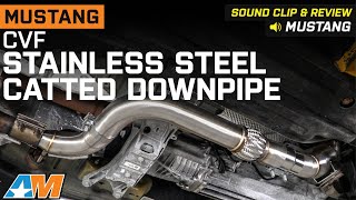 2015-2023 Mustang EcoBoost CVF 3-Inch Stainless Steel Catted Downpipe Review & Sound Clip
