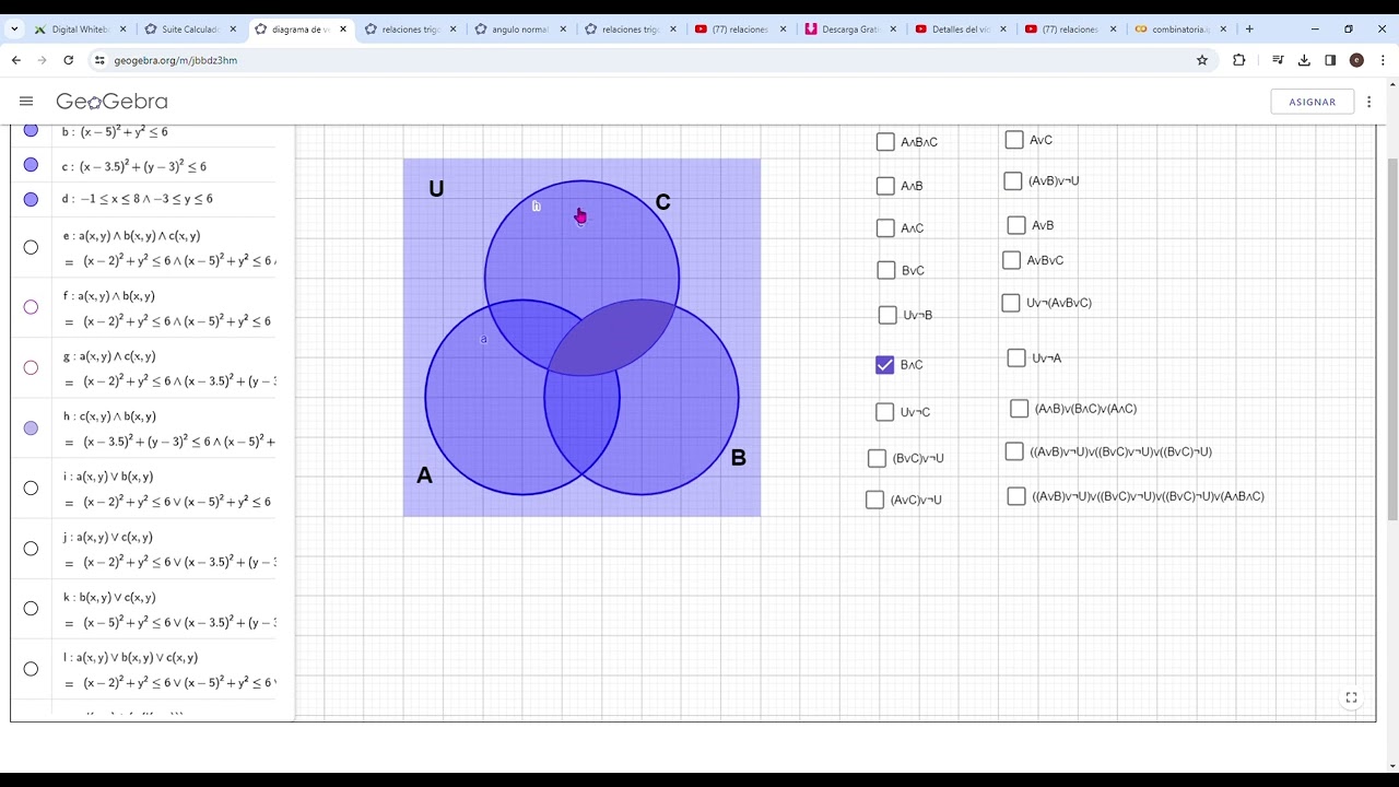 Diagramme De Venn Geogebra