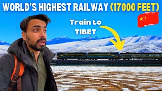 World's HIGHEST TRAIN Journey to TIBET (17000 Feet) 🇨🇳