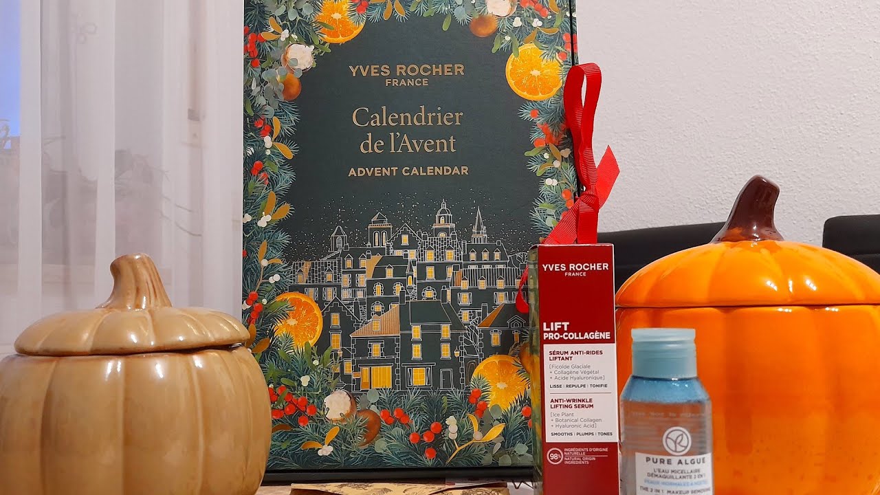 🧡💚🖤 Adventkalender Yves rocher 2025🖤💚🧡 открываем вместе! Первые впечатления.
