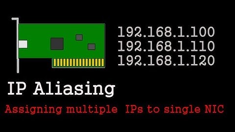 #IP #ALIASING : ASSIGNING MULTIPLE IP ADDRESSES TO SINGLE NIC ON RHEL 8 / CENTOS 8