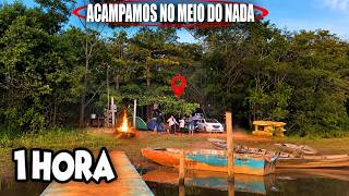 ACAMPAMOS MUITO LONGE NO MEIO DO MATO NUMA CHÁCARA ( MUITO PERRENGUE )