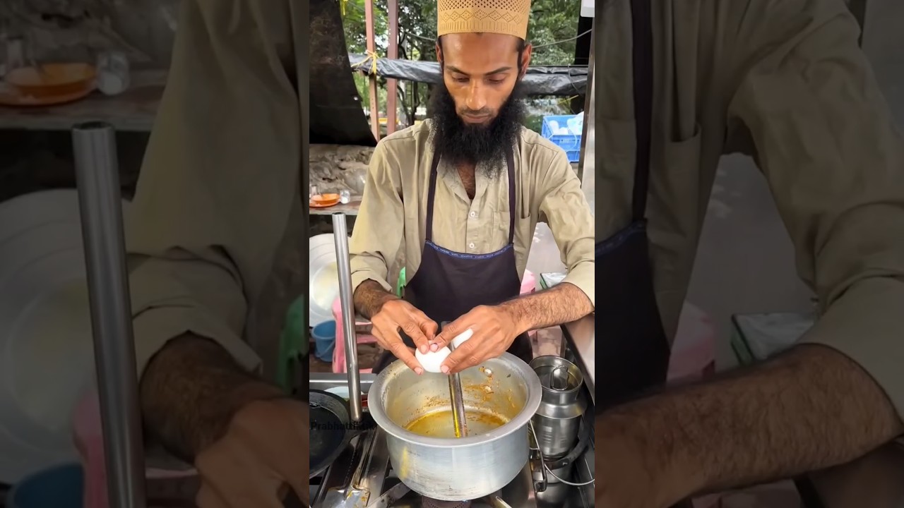 chuslim making egg rice 😱 