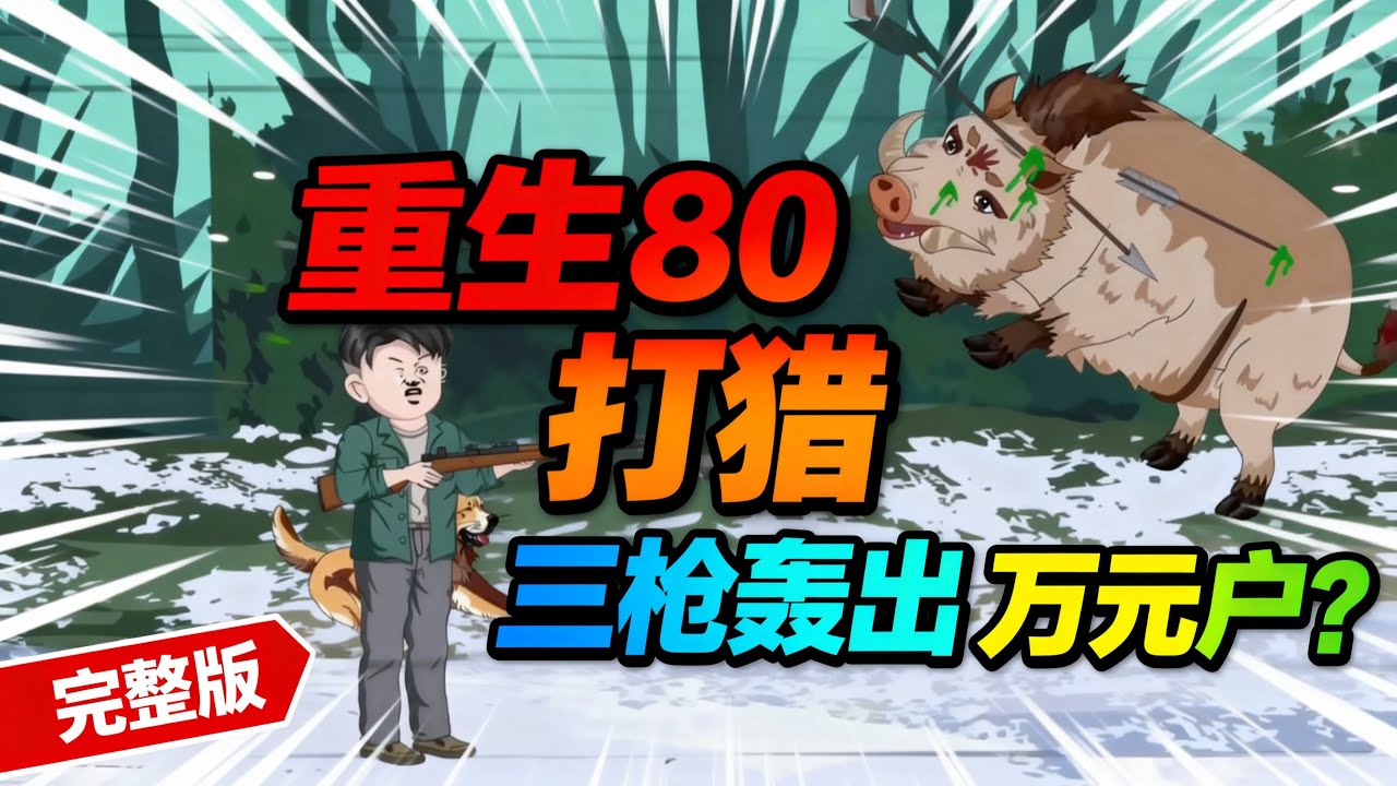 【一口气看完】陈乐带着上一世的遗憾重生，回到不禁枪、不禁猎的 80 年代老东北！靠打猎暴富，全村人都酸了？#夜一漫谈 #陈乐重生记