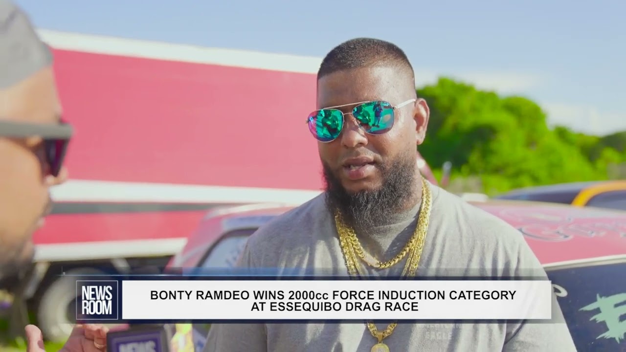 BONTY RAMDEO WINS 2000cc FORCE INDUCTION CATEGORY AT ESSEQUIBO DRAG RACE