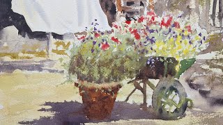 Capture summer in the garden - Full Watercolour Tutorial