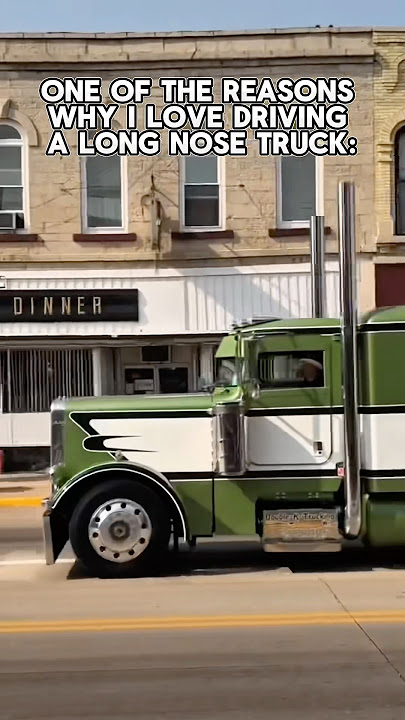 Why I love driving a long nose Peterbilt semi truck. #trucking #truckdriver ##trucker #kenworth