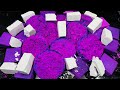 Soft Purple Round Paste 💜 Stress Relief ASMR 😌