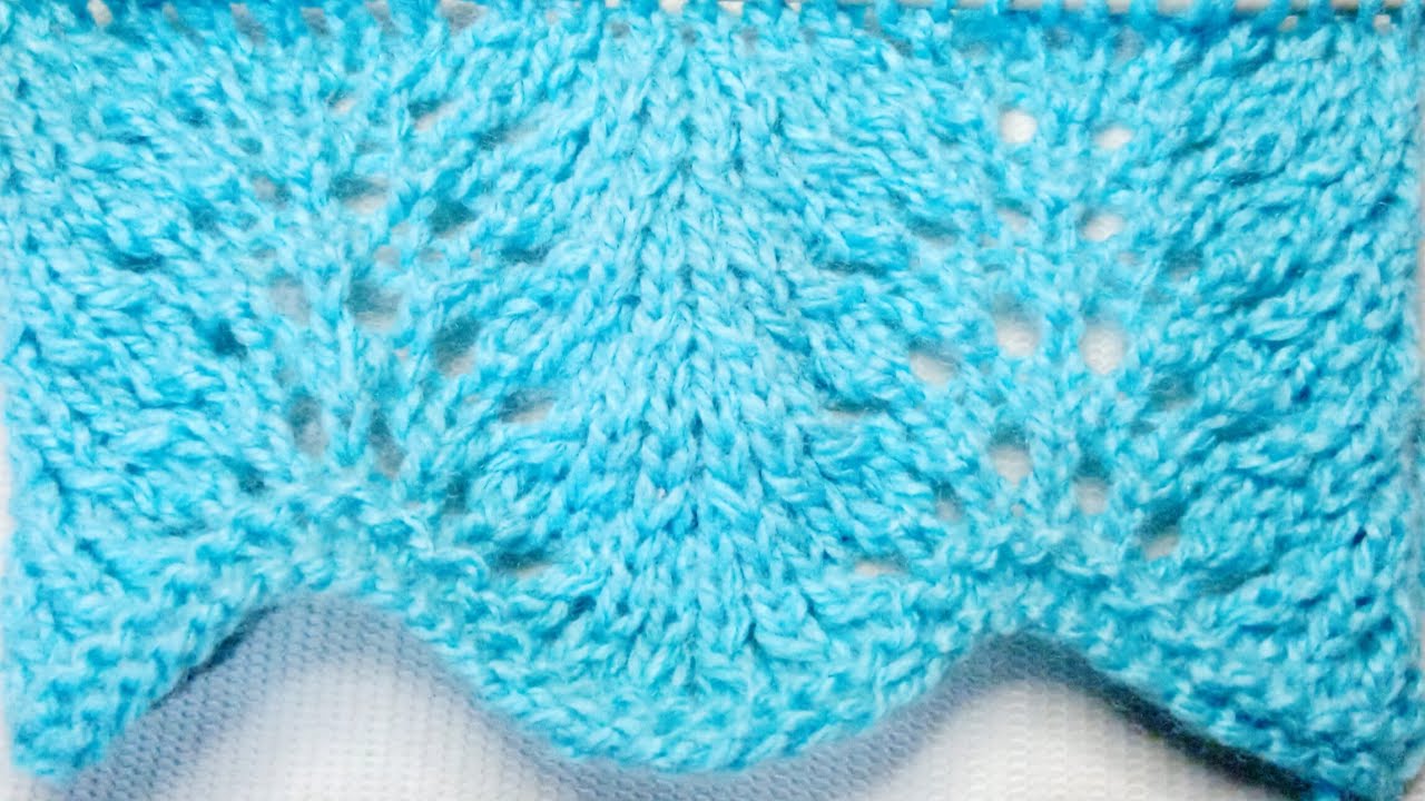 Punto pavo real  a dos agujas