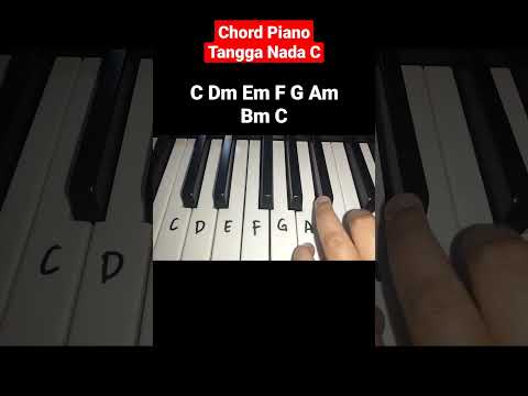 Chord Piano Tangga Nada C Mayor Piano Tutorial shorts