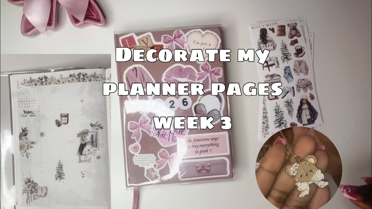 🎀 A5 COMPLETE PLANNER| DECORATING MY WEEKLY AND DAILY PAGES 