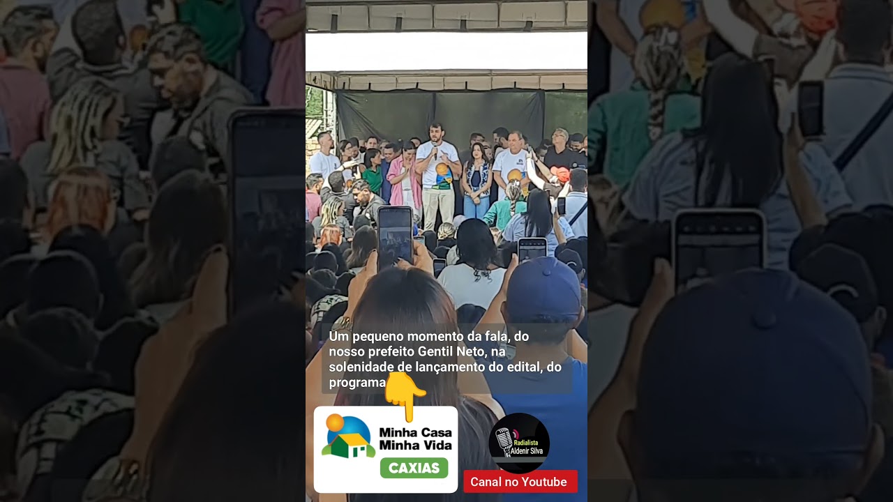 Lançamento do edital do programa Minha Casa Minha Vida, em Caxias.