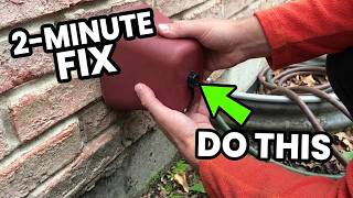 Dad Installs Water Spigot Covers
