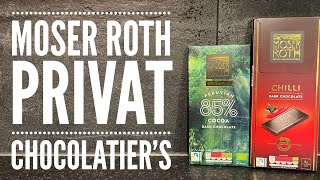 Moser Roth Chilli Dark Chocolate & Moser Roth 85% Peruvian Cocoa Dark Chocolate