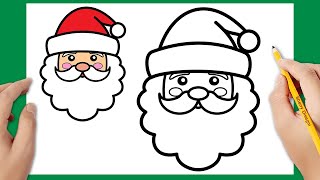 Come disegnare Babbo Natale facile | Disegni di Natale