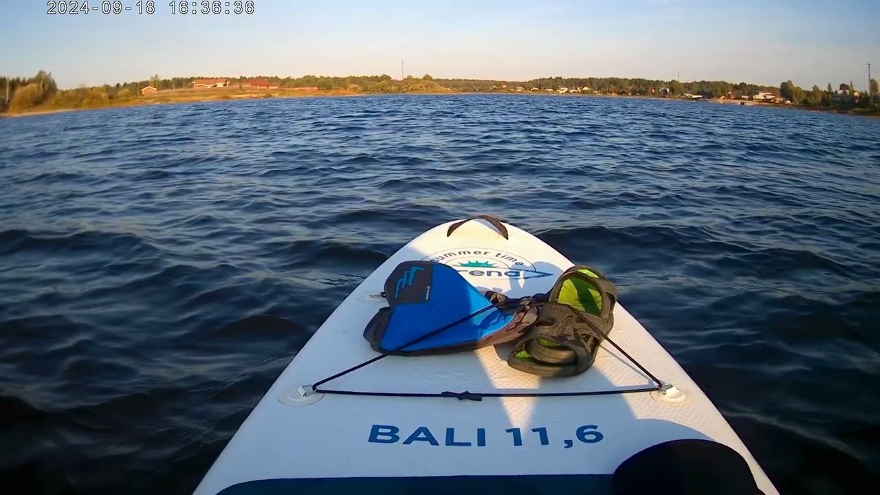 Вечерняя прогулка на SUP board по реке Кубена 