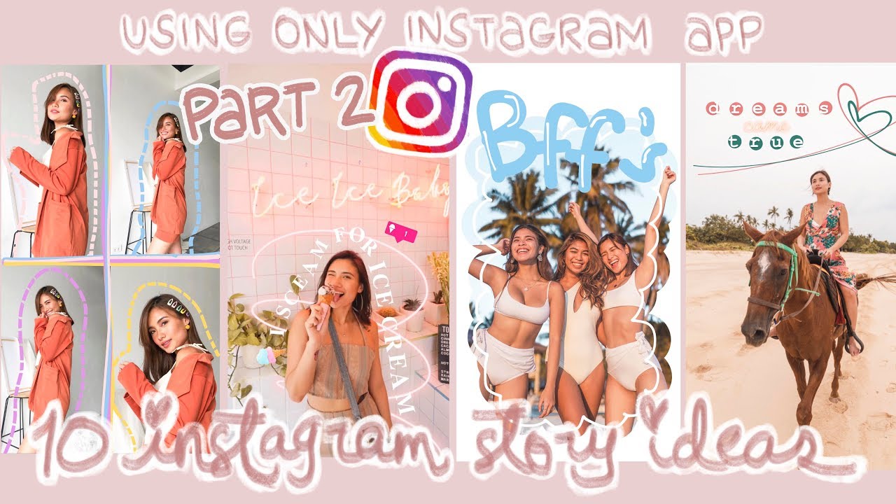 Creative Instagram Story Ideas PART 2 using ONLY the INSTAGRAM APP! | Angel Yeo