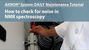 AXINON® System: How to check for noise in NMR spectroscopy