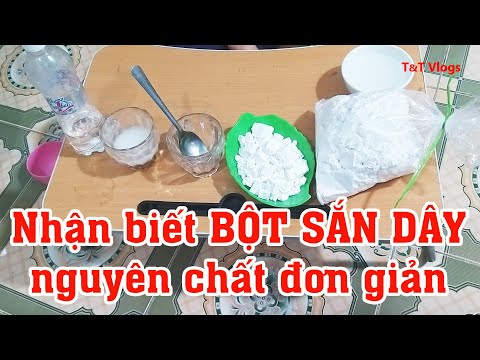 Nhận biết Bột