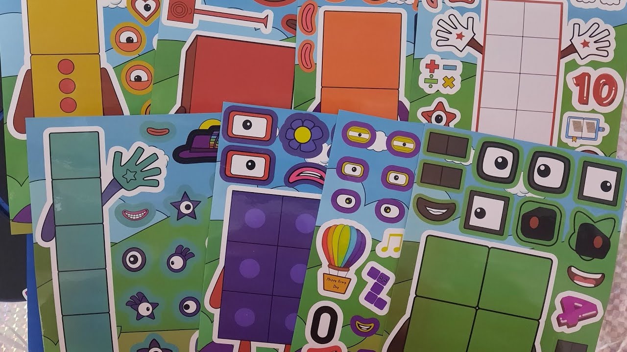 [PAPER DIY] Decorate sticker book with Nomber stickers #asmr #paperdiy #diycrafts 