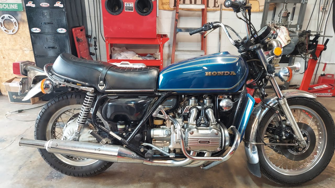 Pt2: 1 owner 1977 Honda GL1000 GOLDWING engine stuck!