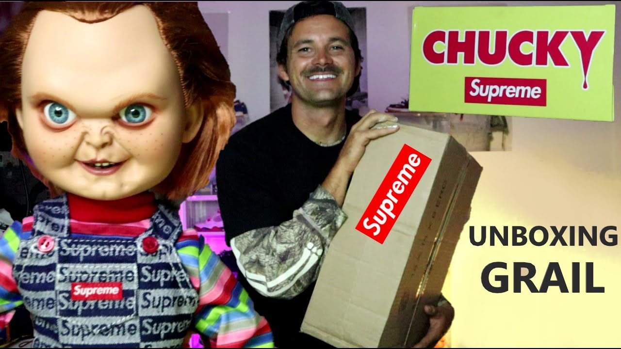 UNBOXING A GRAIL!!!! SUPREME X CHUCKY DOLL!!!! #halloween - YouTube