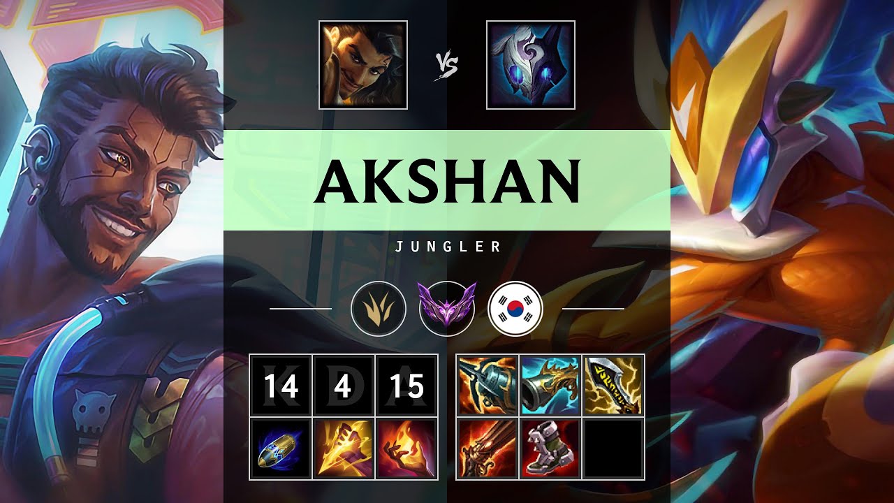 Akshan Jungle vs Kindred - KR Master Patch 25.07