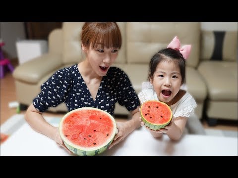 서은이의 <strong>애플수박</strong> 수박 슬라임 수박 영상 모음 Special Watermelon Videos
