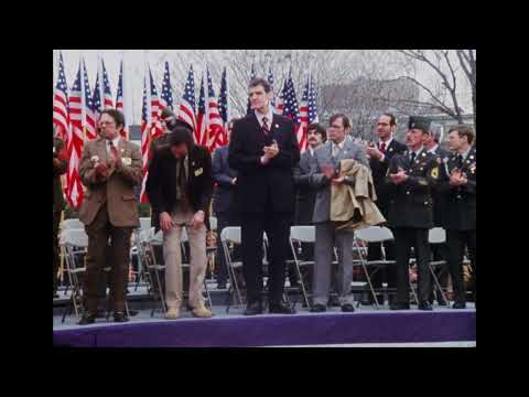 President Reagan at WH Ceremony for former U.S. Hostages, South Lawn, January 27, 1981 (No Audio)