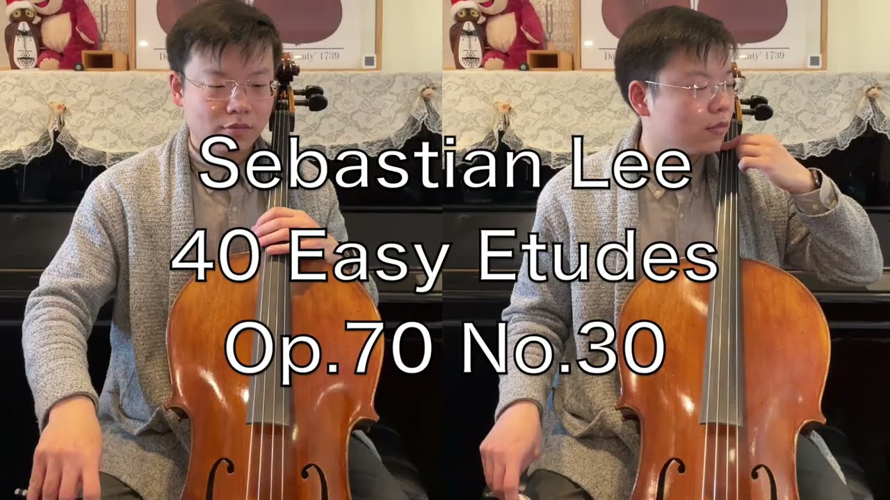 S LEE 40 Easy Etudes for Cello, Op 70 No 30