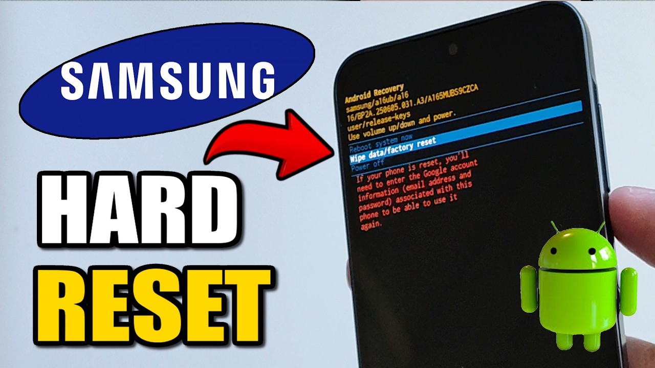 How To Hard Reset A Samsung Phone - 100% Working - YouTube