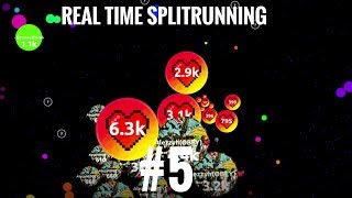 🔴 AGAR.IO - SPLIT RUNNING REAL TIME #5