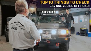 TOP 10 Things to CHECK BEFORE you GO OFF ROAD [Basic Overland Checklist]