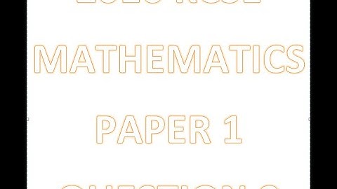 2016 kcse mathematics paper 1 question 8